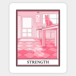 Strength Cat Tarot Sticker